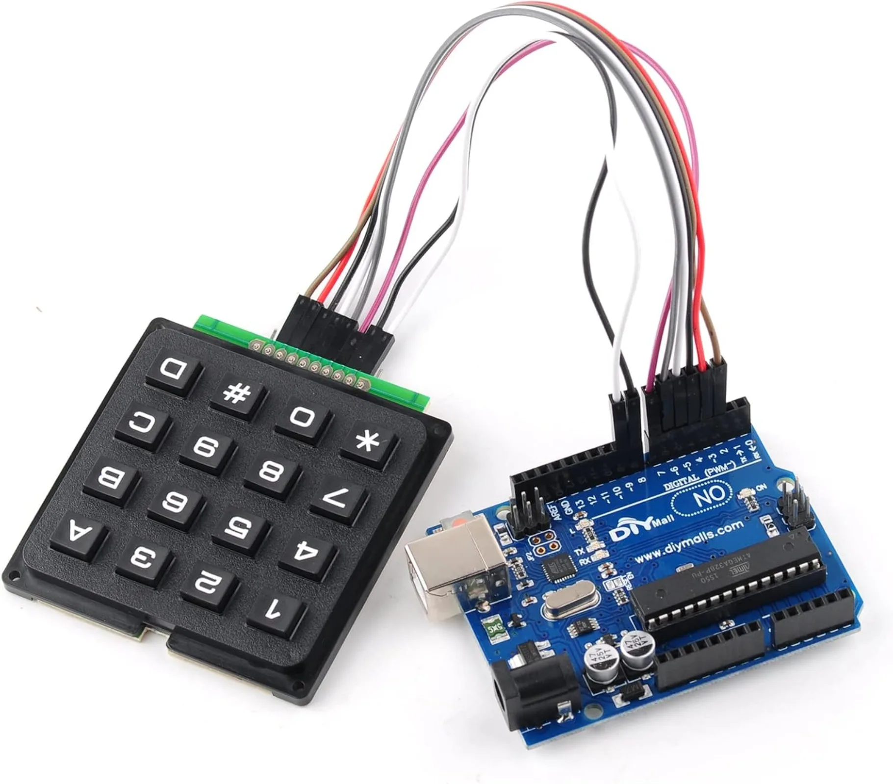 لوحة مفاتيح غشائية مصفوفة 4×4  - مراجعة Arduino Vending Machine Project وسعره