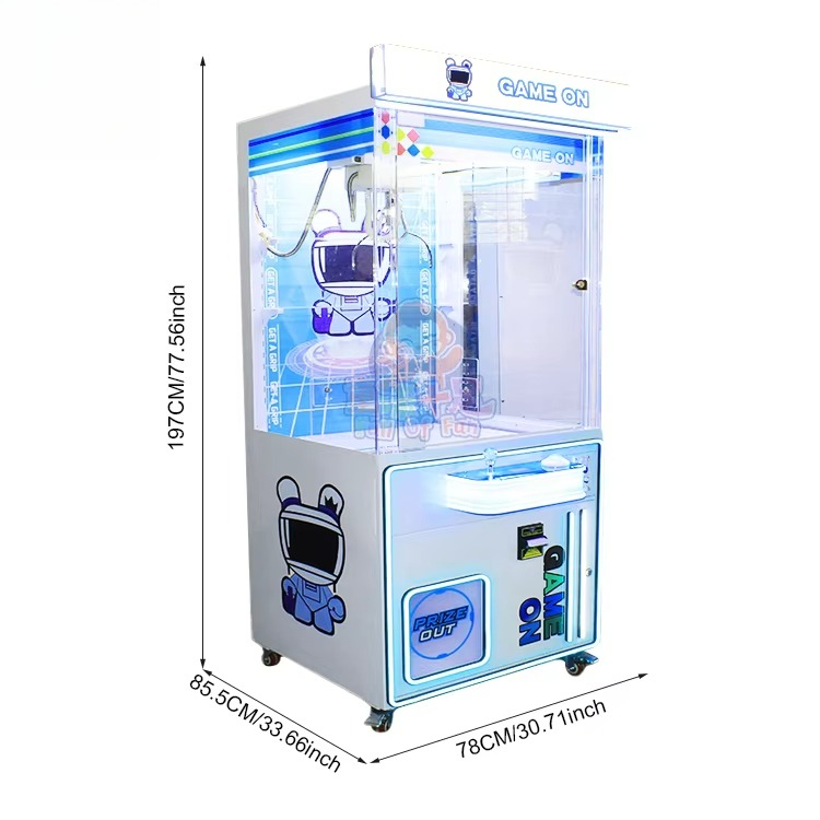 آلة رافعة مخلب تعمل بقطع النقو - مراجعة Arcade Prize Vending Machine وسعره